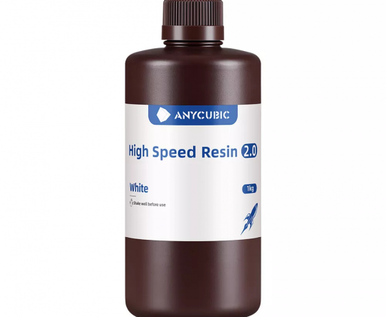 Фото 2 - Фотополімерна смола Anycubic High Speed ​​Resin 2.0 Білий