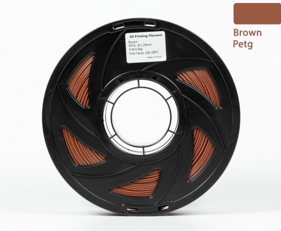 Фото 3 - PETG філамент (пластик) для 3D принтера Коричневий 1кг, 1.75мм, 330м
