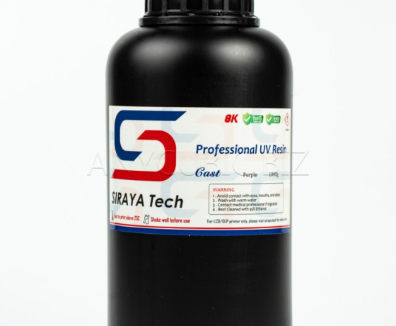 Фото 2 - Литєва фотополімерна смола, що випалюється, Cast Purple by Siraya tech 1кг