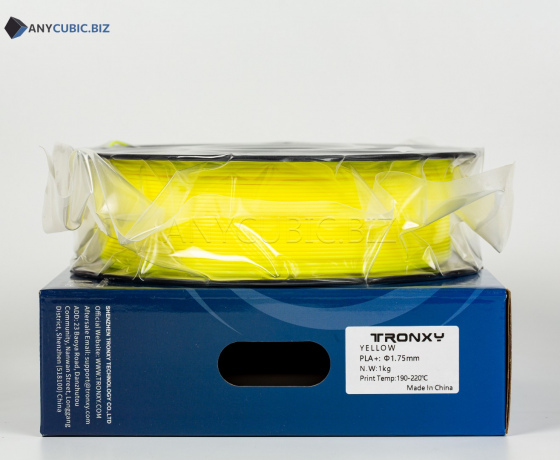 Фото 3 - Жовтий PLA пластик Tronxy для 3D принтера 340m | 1 кг | 1,75 мм