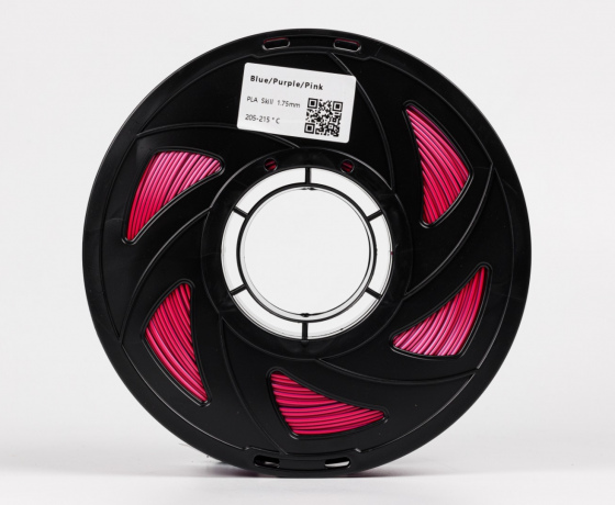 Фото 3 - Синій Фіолетовий Рожевий Шовковий Пла Пластик | PLA SILK Blue Purple Pink 1кг | 1.75мм | 330м