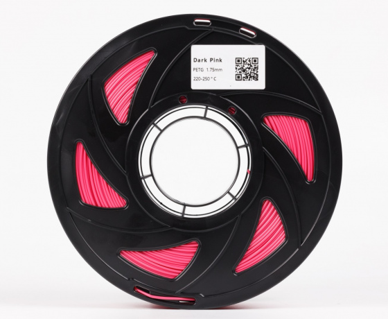 Фото 4 - Темно-рожевий PETG (ПЕТГ) coPET пластик для 3D принтера | DarkPink PETG 1кг | 1.75мм | 330м