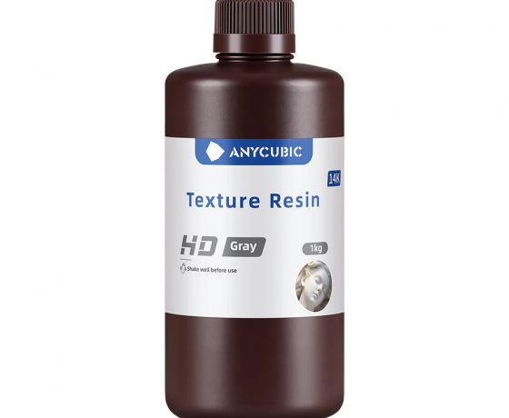 Фото 2 - Текстура Фотополімерна смола Сірий HD Anycubic
