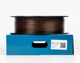 Коричневий | Кавовий Металік PETG пластик для 3D принтера | PETG Filament Metal coffee 1кг | 1.75мм | 330м